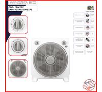 Ventilatore Box Fan TERMOZETA Windzeta tzwz07 Timer Pavimento Tavolo Pale 30 cm [EEK: A]