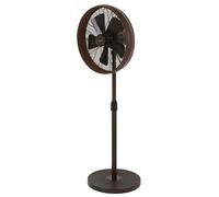 Ventilatore Bronzo Silenzioso Lucci Breeze Pedestal Ventola 3 Tempi Oscillazione