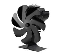Ventilatore Bruciatori Legna 7 Pale 3 IN 1 Ventola For Stufa Alimentata A Calore For Camino Bruciatore For Legna A Ecologica Riscaldatore For Silenzioso Distribuzione Efficiente Del(Stand Type)