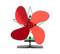Ventilatore Bruciatori Legna Ventilatore For Camino A 4/5 Pale For Stufa Alimentata A Calore Bruciatore A Legna Ecofan Silenzioso Distribuzione Efficiente Del Decorazione Natalizia(4 Blabes Fan)