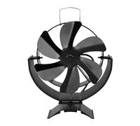 Ventilatore Bruciatori Legna Ventilatore For Camino Alimentato A Calore A 6 Pale For Stufa Rotante A 360° Bruciatore A Legna For Eco Riscaldatore Silenzioso Distribuzione Efficiente Del Domestico