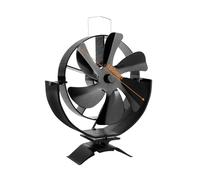 Ventilatore Bruciatori Legna Ventilatore For Stufa A 6 Pale Alimentato A Calore For Camino Rotante A 360° Bruciatore For Legna Eco-fan For Silenzioso Distribuzione Efficiente Del(Dual Use Type)
