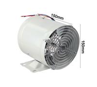 Ventilatore Canalizzato Estrattore Fumi 150mm con Base per Ventilazione Alta Eff