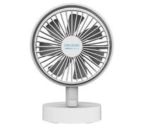 Cecotec - Ventilatore da Tavolo portatile EnergySilence 2000 Portable Desk a batteria 2000mAh, 6 pollici, Regolatore di intensità, Oscillazione automatica, Inclinazione regolabile, Bianco