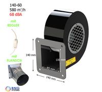 Ventilatore Centrifugo Con Regolatore E Flangia Radiale Schmiedefeuer (580m/H)