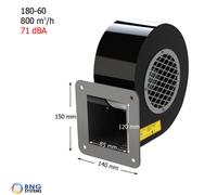 Ventilatore Centrifugo Con/Senza Regolatore, Radiale, Compatti,