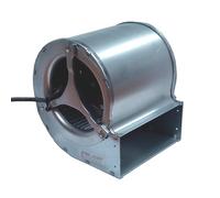 Ventilatore centrifugo Trial CAD12R-001 per stufe a Pellet. Lungo 164 mm Bocchetta: 146x63 mm