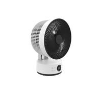 Ventilatore circolatore d'aria da scrivania Meaco MeacoFan Sefte 10 PRO, con batteria e app, portatile, silenzioso, 12 velocità, oscillazione automatica, bianco - Nouvo