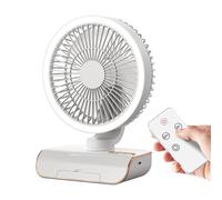Ventilatore circolatore d'aria, ventilatore circolatore d'aria da scrivania, ventilatore con telecomando montato a parete, oscilla a sinistra e a destra, il clima caldo deve avere una coppia