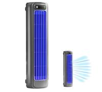 Ventilatore Climatizzatore Portatile, Circolatore Aria 3 Velocità con Batteria 2000mAh & Autonomia 12H, Raffreddamento Torre Compatta Casa Ufficio Viaggio, USB/Montaggio Parete, Ultra-Silenzioso <25dB