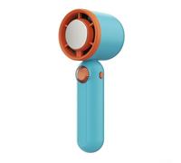 Ventilatore compatto con batteria ricaricabile e display a LED per flusso d'aria personalizzabile ovunque (blu)