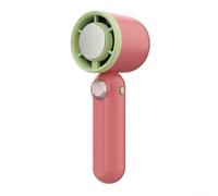 Ventilatore compatto con batteria ricaricabile e display a LED per un flusso d'aria personalizzabile ovunque (rosa)