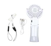 Ventilatore compatto da appendere a collo con ricarica USB e funzione acqua spra [EEK: A]