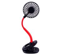 Ventilatore compatto ma potente, ricaricabile tramite USB, a mani libere, indossabile, da collo, con doppia ventola, pieghevole e con 3 velocità per