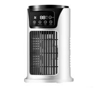 Ventilatore compatto per condizionatore d'aria con serbatoio dell'acqua da 300 ml, sei velocità della ventola, timer 6 ore e funzione di atomizzazione dell'umidificatore