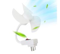 Ventilatore con adattatore - Adattatore presa elettrica con pacchetto Gadget di raffreddamento - Ventilatore elettrico a - Da utilizzare in Appartamento Casa Soggiorno Cucina Bagno Ufficio