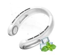Ventilatore con archetto da collo, ventilatore USB portatile, durata della batteria a 5 livelli, senza lama, cifra