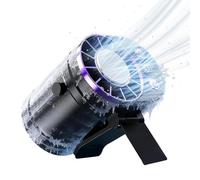 Ventilatore con clip in vita - Display LED a 100 velocità regolabile in continuo, raffreddamento indossabile portatile per l'edilizia, raffreddatore d'aria personale ricaricabile tramite USB per