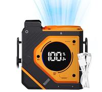 Ventilatore con clip per la vita,Ventilatore a vita personale | Ventilatore da viaggio piccolo ricaricabile a 3 velocità,Fan della vita sospesa del display digitale con torcia elettrica per v