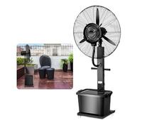 Ventilatore Con Nebulizzatore Nero Ventilatore Industriale Ventilatore Da Esterno Lunga Distanza A 3 Velocità Con 42L Serbatoio E Ruote Per Magazzino, Serra, Officina(550)