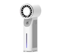 Ventilatore con Nebulizzatore - Ricaricabile Raffreddatore Portatile a Mano | Ventilatori a spruzzo d'acqua nebulizzata - per Serate Estive Trucco Spiaggia Campeggio Giardino Ufficio Casa Terrazza Via