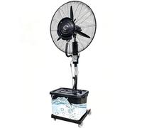 Ventilatore con Nebulizzatore, Ventilatore ad Acqua con Nebulizzatore 42L, Raffrescatore ad Acqua con Ruote Regolabile in Altezza, 3 Velocità, Oscillazione 90°, per Officina, Patio e Terrazza