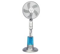 Ventilatore con Nebulizzatore Ventilatori a Piantana Oscillanti a 120° Serbatoio Dells'acqua da 3.2L per Camera da Letto, Soggiorno, Ufficio Domestico(Silver)