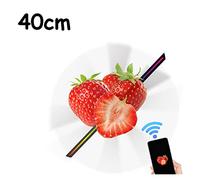 Ventilatore con ologramma 3D, 15.74" Display olografico 3D Videoproiettore for fan dell'aria Display 3D Pubblicità Logo Display olografico for pubblicità leggera HD per Negozi Aziendali, Negozi, Vacan