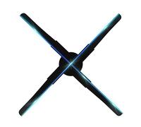 Ventilatore con ologramma 3D, Lampada rotante a ventaglio olografico con perline luminose a LED 3D for luce del cielo, negozi, bar, insegne pubblicitarie per Negozi Aziendali, Negozi, Vacanze