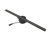Ventilatore con Ologramma 3D, Proiettore con Ologramma 3D WiFi da 16,5 Pollici, Display Pubblicitario con Ologramma 3D con 224 Perline Luminose a LED per la Barra delle (Spina