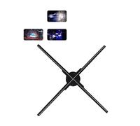 Ventilatore con ologramma 3D, Proiettore pubblicitario olografico 3D a ventaglio - 224 LED, facile controllo for l'arte fluttuante