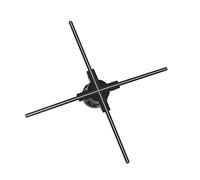 Ventilatore con ologramma 3D, Schermo d'impionbatura Wifi stereo a sospensione virtuale della macchina pubblicitaria fissata al muro del proiettore 3D olografico a occhio nudo da 25,6" per Negozi Azi
