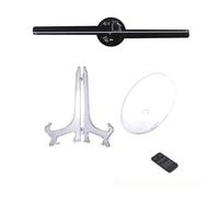 Ventilatore con ologramma 3D, Ventilatore proiettore olografico 3D da tavolo da 42 cm con telecomando WiFi impermeabile