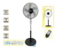VENTILATORE CON PIANTANA MOD. REMOTE 40 CON TELECOMANDO E TIMER 45 W DM. 43 CM [EEK: A++]