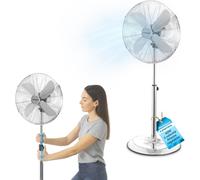 Ventilatore con Piantana Silenzioso 60W con 3 Velocità e Oscillazione Regolabile