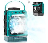 Ventilatore con raffreddamento ad acqua Compatibile con Makita da 18 V e alimentato tramite USB, refrigeratore ad acqua, ventilatore con umidificatore per terrazza, garage, vacanze, sport