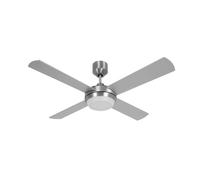 Ventilatore con Telecomando Lucci Altitude Eco Cromo 122 CM Ventola Luce [EEK: Inaditato]