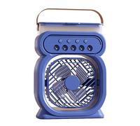 Ventilatore con , Ventilatore a Portabile, Personale Mr. Desktop Fan Cooler - USB - Umidificatore per raffreddamento 'aria silenzioso a 3 velocità ricaricabile tramite USB - Gadget