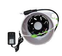 Ventilatore da 10 W a 3 condotti in Linea, Forte velocità del Vento, aspirazione fumi da 75 mm, 12 V, Ventilazione di Scarico per Bagno, Cucina, Garage, soffitta, Serra, Tenda da Coltivazione (Colore