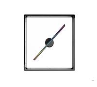 Ventilatore da 42 cm/16,53 pollici e copertura da 45 cm Proiettore olografico 3D con display a LED for pubblicità remota Lampada olografica Immagini vivide(P45 set Gray)