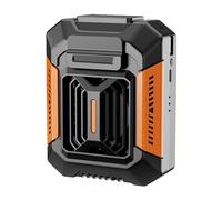 Ventilatore da anca con luce, ventilatore di raffreddamento USB portatile per esterni, ventilatore di raffreddamento per esterni, ventilatore di raffreddamento a mani libere con vento leggero e forte