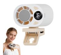 Ventilatore Da Auto A Clip Con Condizionatore D'aria E Display Led, Ventilatore Portatile A Clip, 199 Velocità E Tecnologia Semi-rafreddante, Nuovo Mini Ventilatore Ricaricabile Rotante 202 white 1pc