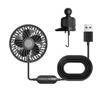 Ventilatore Da Automobile,3 Velocità Raffreddatore Condizionatore Portatile - 5V Ventola Raffreddamento Auto,Adatto Per L'Uso Su Barca, Golf, Aereo, Aeroplano, Campeggio, Camion, Camper, Veicolo, Auto