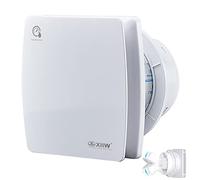 Ventilatore da bagno, diametro 100 mm, con discesa e sensore di umidità, con valvola di ritegno, ventilatore da parete, per cucina, finestra del loft e cantina, silenzioso