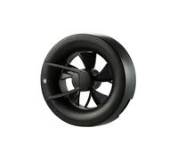 Ventilatore Da Bagno Risparmio Energetico Arc Nero NW 125mm Con Timer E Sensore [EEK: Inaditato]