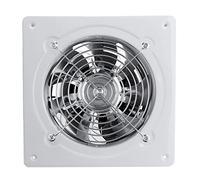 Ventilatore da bagno, ventilatore assiale, ventilatore da cucina, in metallo, ventilatore silenzioso, 8 pollici/220 V, ventilatore da parete/soffitto in bagno (bianco, diametro 200 mm)