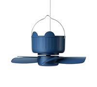 Ventilatore da campeggio multifunzione ricaricabile da 1200 mAh con gancio + lampada a 3 velocità ventilatore da soffitto ventilatore da appendere