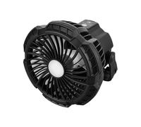 Ventilatore da campeggio ricaricabile, 3 velocità, 4000 mAh, con luce LED, kit di raffreddamento riparativo, attrezzatura funzionale per esterni, per proprietari di case, affittuari, pesca, spiaggia