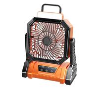 Ventilatore da campeggio ricaricabile - Ventola di raffreddamento della portatile - Con lanterna 5400 mAh 4 modalità Ventilatore regolabile per l'uso in garage camera da letto scrivania da