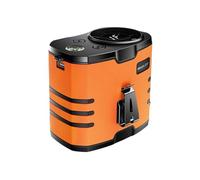Ventilatore da Cintura Portatile con La Luce 10 Velocità Ventilatore a Batteria Ricaricabile Silenzioso Basso Consumo per Campeggio e Viaggi, Pesca(Orange)